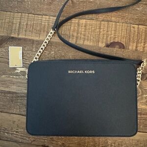 Michael Kors Black Leather Crossbody